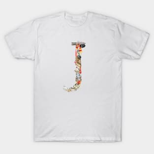 Magical letter J, Monogram,Custom Letter Print, Initials T-Shirt